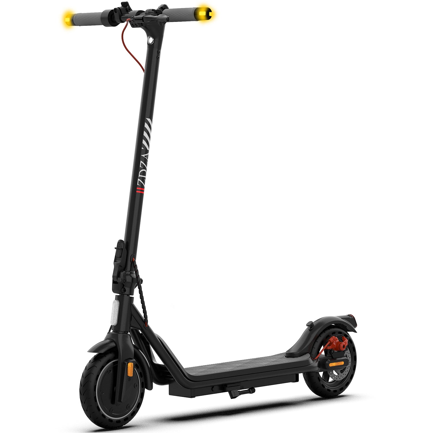 ZDZA ZW02 Electric Scooter for Adults Teens, 8.5" Tire 18 MPH Max Speed Long Range, Peak 500W Motor Dual Braking System Portable Folding City E Scooter Urban Commuter