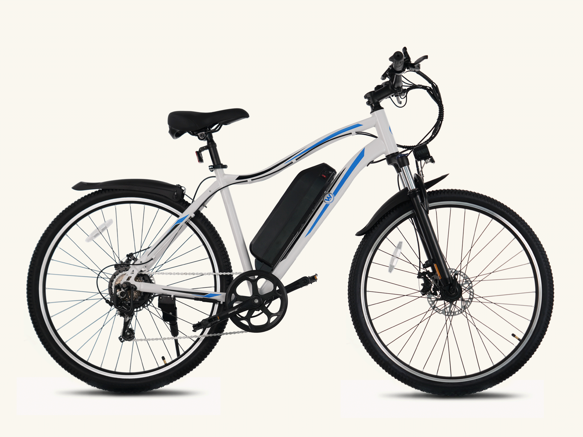 Premium ARIES Long Range All-terrain Mountain Electric Bike 27.5" Cruiser Detachable Battery Pack