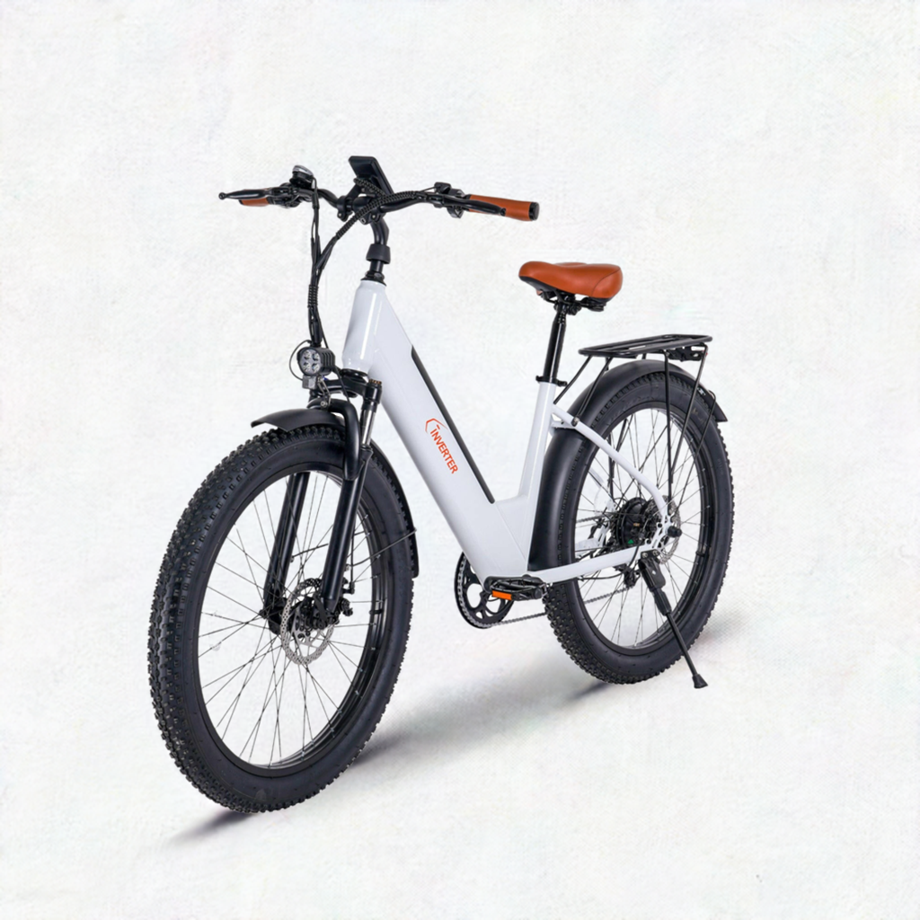Vélo électrique pour adulte LEO 26" : le choix des citadins avec assistance au pédalage et pneus larges de 3,0"