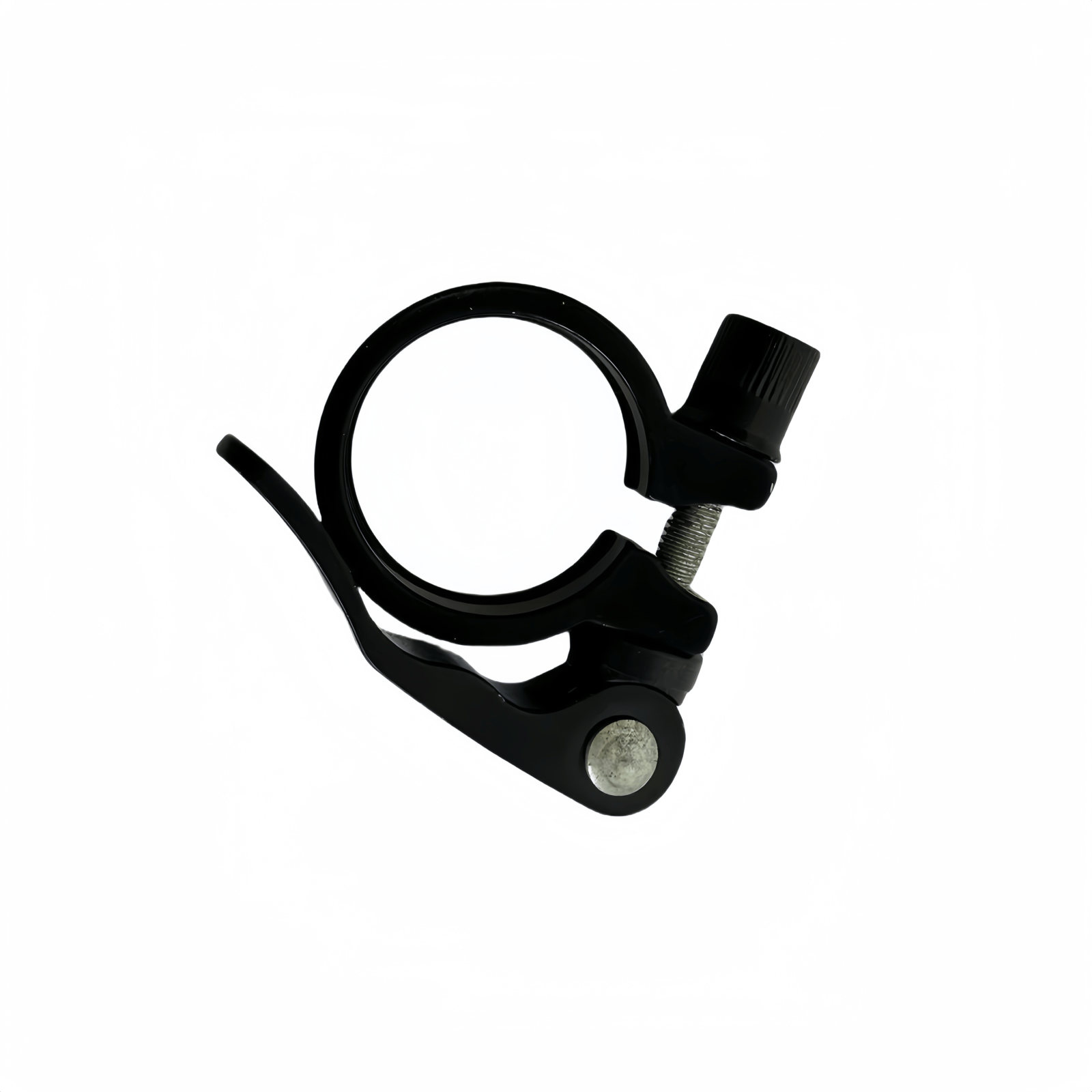 Electric bicycle seat post clamp.